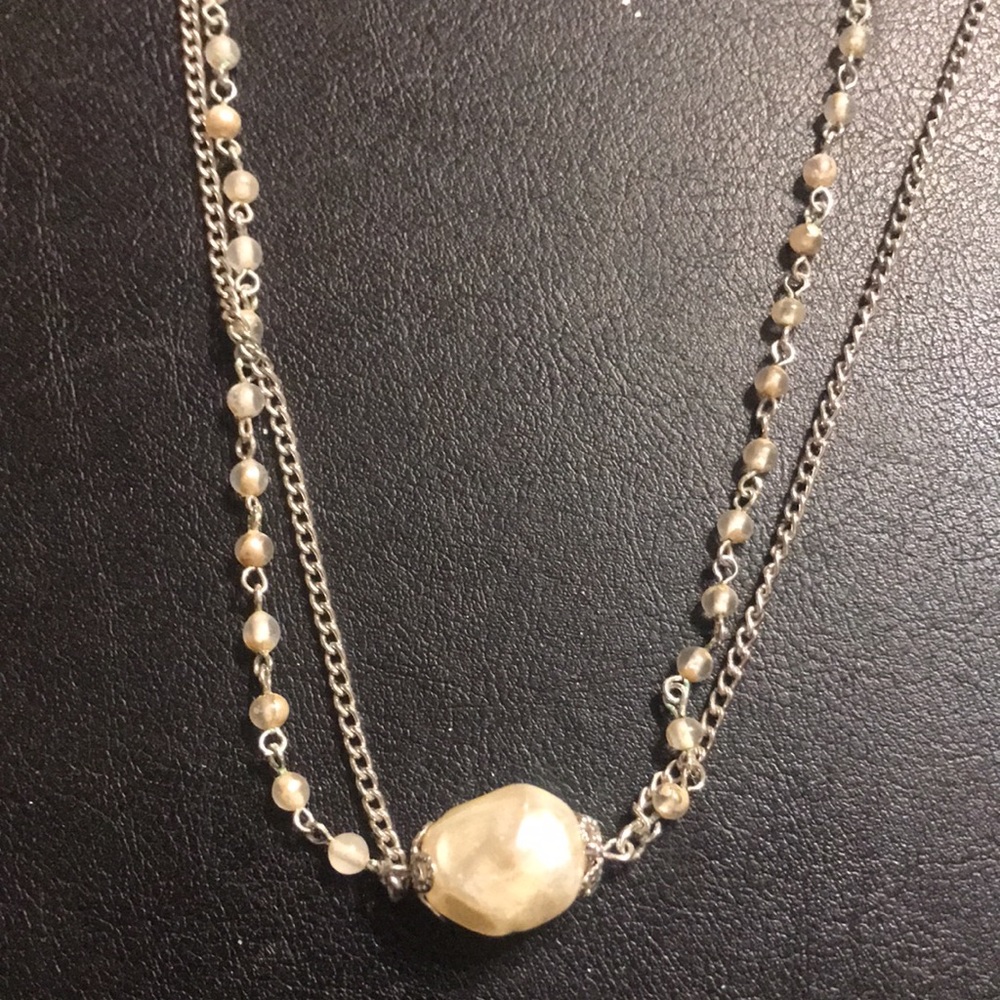 Vintage Coro Signed 28 inch Baroque Pearl necklace - Picture 4 of 7